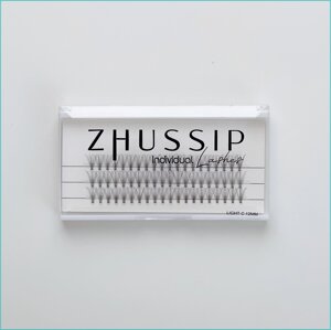 Пучковые накладные ресницы ZHUSSIP “С 12 Close Up"Light)