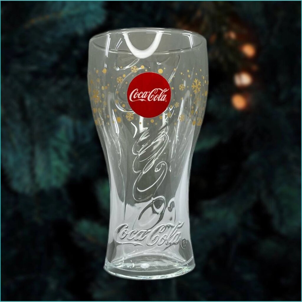 Стакан Coca-Cola Новогодний 250мл. (прозрачный) от компании L-Shop - фото 1