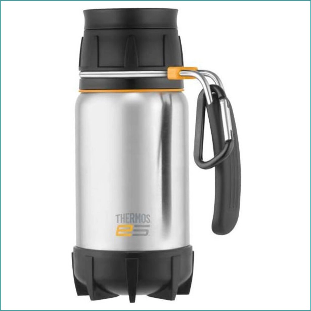 Термокружка дорожная с ручкой "Thermos" (470 мл) от компании L-Shop - фото 1