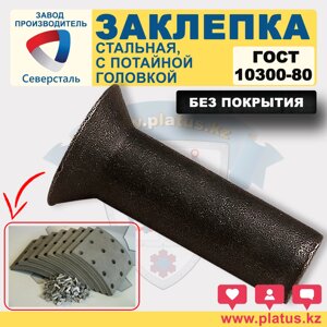 ЗАКЛЕПКА ГОСТ 10300-80 БЕЗ ПОКРЫТИЯ