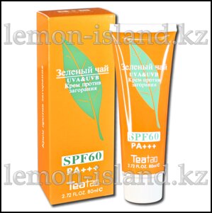 Крем солнцезащитный TeaTao с экстрактом зелёного чая, с защитой SPF60.