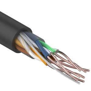 Кабель витая пара Rexant Outdoor 01-0045-R U/UTP CAT 5e PE 4PR черный 305 м