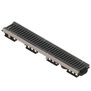 Лоток водоотводный Standartpark PolyMax Basic ЛВ-10.16.08-ПП 0801081-М пластиковый с решеткой класса А