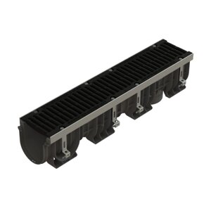 Лоток водоотводный Standartpark PolyMax Drive 824004 1000х210х216 мм пластиковый с решеткой