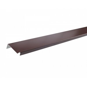 Планка примыкания Технониколь Shinglas RAL 8017 коричневая 20х45х15х10 мм