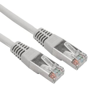 Шнур коммутационный патч-корд Rexant 18-8002-1 F/UTP RJ45-RJ45 CAT 5e ZH нг (А)-HF серый 1 м
