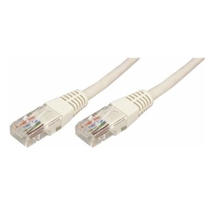Шнур патч-корд коммутационный Rexant 18-1002 U/UTP RJ45-RJ45 CAT 5e PVC серый 1 м