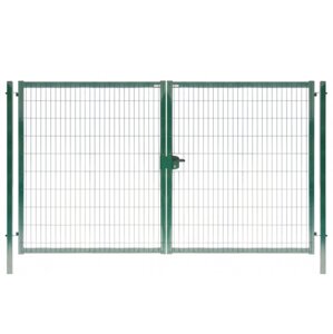 Ворота для забора Grand Line Medium New Lock 1530х4000 мм Ral 6005